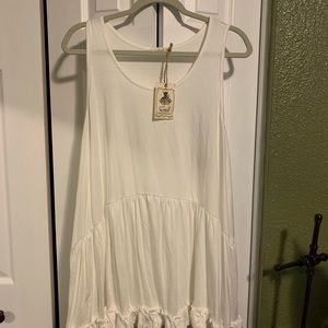 Three bird nest sleeveless tunic